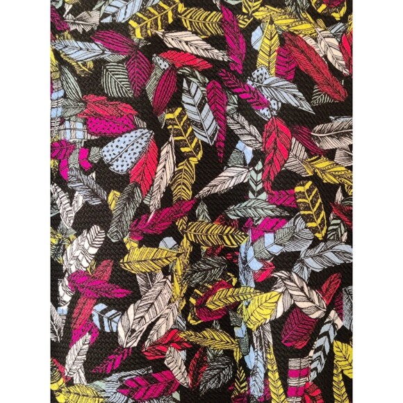 LuLaRoe CASSIE Feather Print Stretch Pencil Skirt, Size L Large NWT - Picture 5 of 8